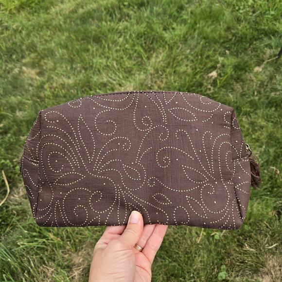 Revive Vintage Vegan Brown Make-up Case - Picture 4 of 10